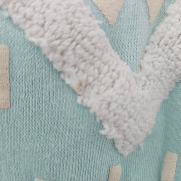 Vintage Traffic Jam Geometric Sweatshirt Sz L 80s/90s Retro Mixed Fabric Ski - Picture 15 of 15